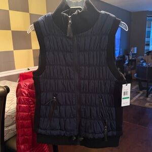 Women's Navy Blue Quilted Vest